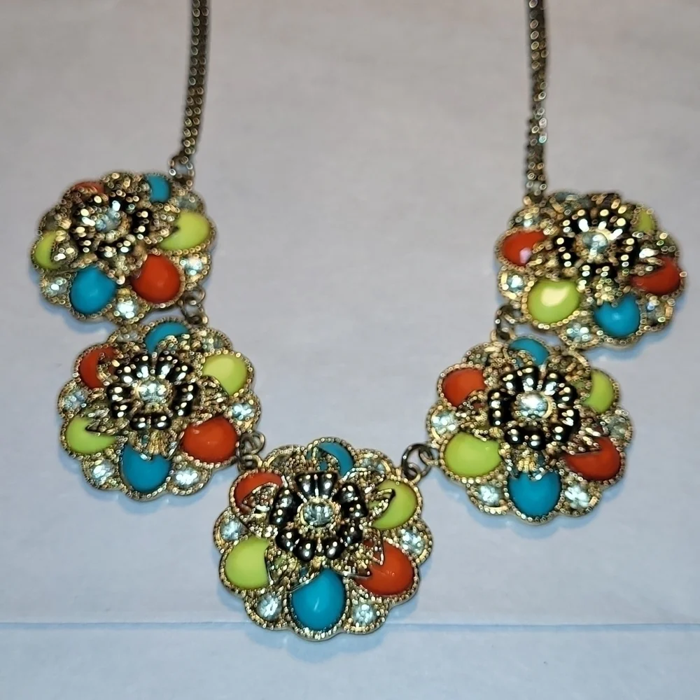 Jules C Rhinestone Necklace